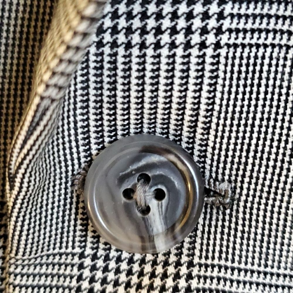 HICKEY-FREEMAN Houndstooth Jacket - Size 41 Short - Picture 3 of 8